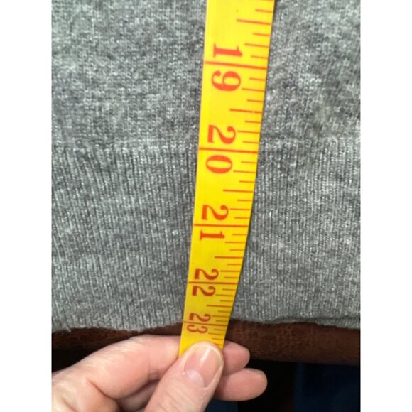 J.Crew Gray Sweater Goose Duck Bird Size S Wool Blend - Picture 2 of 6